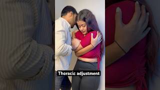 Thoracic adjustment chiropractic techniques feed ytshort trend [upl. by Assiren]