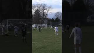 Gendreau sends it to the back of the net  highschoolsoccer goalsoccer nhiaa [upl. by Suilenroc]