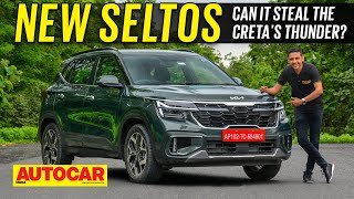 2023 Kia Seltos Facelift review  Small changes add up  First Drive  Autocar India [upl. by Alejandrina]