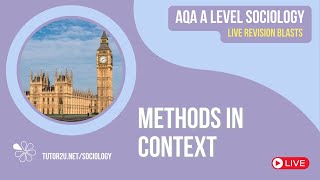 Methods in Context  Live Revision for AQA A Level Sociology [upl. by Baerl]