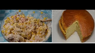 Salade composée riz thon et gâteau noisettes cookeo et extra crisp pour un repas complet [upl. by Kask]