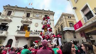 Castellers de Barcelona 3 de 8  Diada del Roser [upl. by Sander]