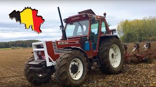 Fiatagri 11090 DT plouging PURE SOUND 🇧🇪  DRONE VIEW [upl. by Weide]