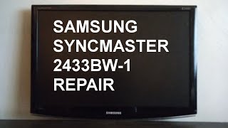 Samsung SyncMaster 2433BW1 Monitor Repair [upl. by Rehpotsirc]