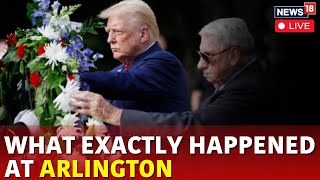 Donald Trump Campaign And Arlington Cemetery Staff Clash At An Event  Trump Live  News18  N18G [upl. by Akinak360]