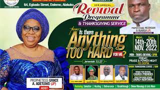 The Divine Hour of Mercy Covenant Church  Anniversary Thanksgiving Service [upl. by Ambrogio]