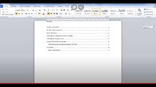 Como crear un índice para monografía en Word [upl. by Auqenahs]