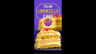 Italian LIMONCELLO Cake  Shorts [upl. by Alesram]