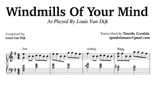 Louis van Dijk plays The Windmills Of Your Mind Piano Transcription [upl. by Buffum]