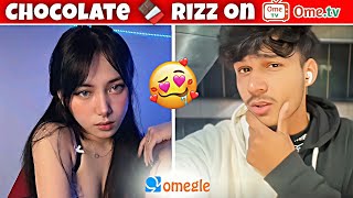 Giving Chocolate to Girls on Ometv 🍫🤤 Indian Rizz Edit omegle rizz [upl. by Sukin]