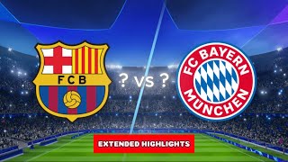 Barcelona vs Bayern Munich  All Goals amp Highlights  Today match [upl. by Tecla195]