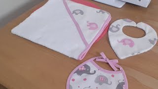 Curso Lencería de Bebes Baberos y toalla [upl. by Fidelia544]