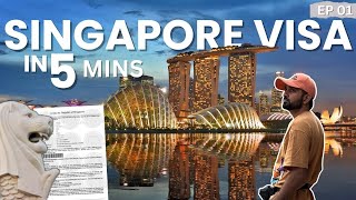 How To Apply For Singapore Visa Online From India  International Trip To Singapore 2024  EP 01 [upl. by Lodovico]