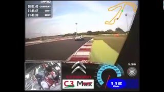 Citroen C3 Max un giro di pista Misano  masterpilot [upl. by Anileme152]