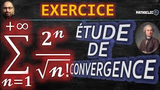 🔴SÉRIES NUMÉRIQUES  CONVERGENCE DE SÉRIES À TERMES POSITIVES  ∑𝟐𝓷√𝓷  RÈGLE DE DALEMBERT [upl. by Halil813]