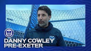 Danny Cowley prematch  Exeter City vs Pompey [upl. by Kentiggerma]