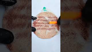 miniature dirty rug carpet cleaning with mini tools carpetcleaning miniature 1 rug [upl. by Elagibba]