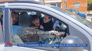 Pontecagnano laggressione alla nostra troupe  La Vita in diretta  21042023 [upl. by Kursh]