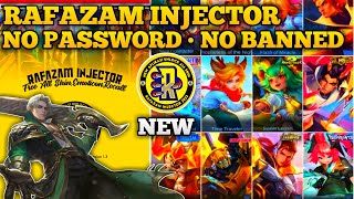 NEW RAFAZAM INJECTOR 2024 TERBARU  INJECTOR ML  APK UNLOCK ALL SKIN MOBILE LEGENDS [upl. by Imerej]