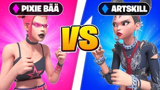 pixie vs Artskill 😈 1v1 Zone Wars [upl. by Finbur873]