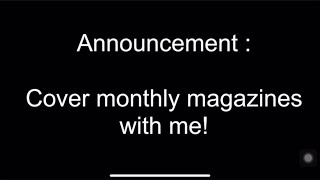 Announcement  Monthly Magazines on YouTube [upl. by Leahcimnaes]