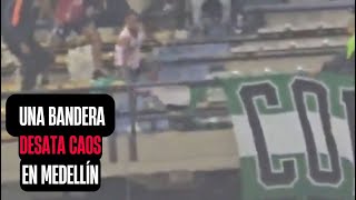 Partido de Atlético Nacional y Junior se suspende luego de inconvenientes entre barras [upl. by Eilyw597]