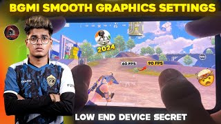 BGMI SMOOTH GRAPHICS SETTINGS ⁉️  HOW TO FIX LAG IN BGMI  BGMI LAG FIX TIPS AND TRICKS 2024 🔥 [upl. by Sac]