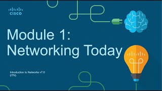 CCNA Module 1 Networking Today  Introduction to Networks ITN [upl. by Ecirual255]