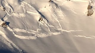 Überwältigende Lawinensprengung in Schweizer Alpen [upl. by Gney]