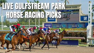 Live Gulfstream Park Horse Racing Picks [upl. by Biddie]