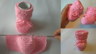 Kako se pletu pape za bebe dio kompleta Kapapape i rukavice Knitted slippers for baby [upl. by Diantha]