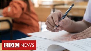 Ministers announce lastminute changes to school exam results process  BBC News [upl. by Ssalguod]