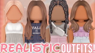 ROBLOX REALISTIC OUTFITS WITH CODES  LINKS  BLOXBURG BROOKHAVEN BERRY AVENUE [upl. by Amsden]