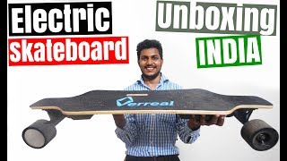 Unboxing my NEW Electric Skateboard INDIA [upl. by Adnilemreh567]