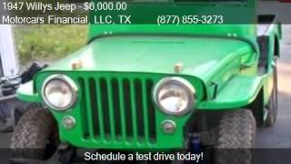 1947 Willys Jeep CJ2A for sale in Headquarters in Plano TX [upl. by Rekrap700]