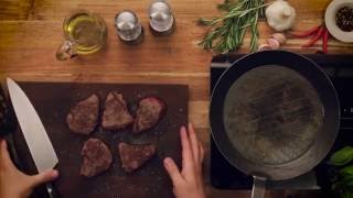 Rezeptvideo  Rindersteak mit Rosmarinkartoffeln  Rezeptvideos [upl. by Johna]