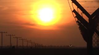 Sunset in BerlinTegel Airport am 06032013 [upl. by Barlow]