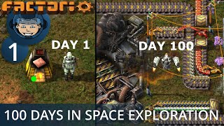 I Spent 100 Days in Factorio quotSpace Explorationquot to Build an Interplanetary Mega Base Days 1100 [upl. by Hnilym]