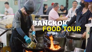 Ultimate BANGKOK FOOD TOUR  Jay Fai Suda Jok Prince  More [upl. by Reinnej]