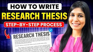 How to write a Research Thesis or Dissertation  Stepbystep process amp AI tools [upl. by Assen960]