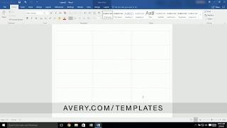 How to Add a Page to a BuiltIn Avery® Template in Microsoft® Word® [upl. by Nosydam295]