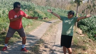 pemandangan alam sekitar edisi menyusuri sawah dan desa jalanjalan sawah desa sehat [upl. by Maitland]