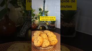 Recette facile et rapide de cookies en 10min facile food recettefacile recipe recette cookies [upl. by Desmond]