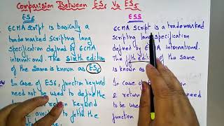 ES5 and ES6 difference  Javascript  Bhanu Priya [upl. by Ruphina]