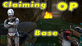 Claiming OVERPOWERED Base on the MOST POPULATED Server Day 1 Ark TGA [upl. by Ontine]