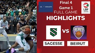 Sagesse vs Beirut Full Game Highlights Final 4 Game 1 20232024 [upl. by Cope204]