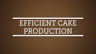 Cake Decorating Techniques Efficient Cake Production [upl. by Kipp]