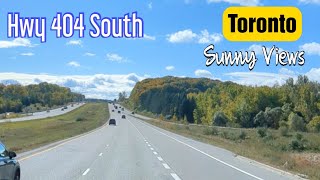 Highway 404 South Aurora En Route Toronto Ontario Canada l Trucking in Canada [upl. by Oniger]