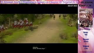 Praetorians Speedrun Chapter IV Tutorial IV RTA 021 current WR [upl. by Loggins]