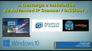 🔴 Descarga e Instalación de Advanced IP Scanner  InSSIDer [upl. by Ihteerp]